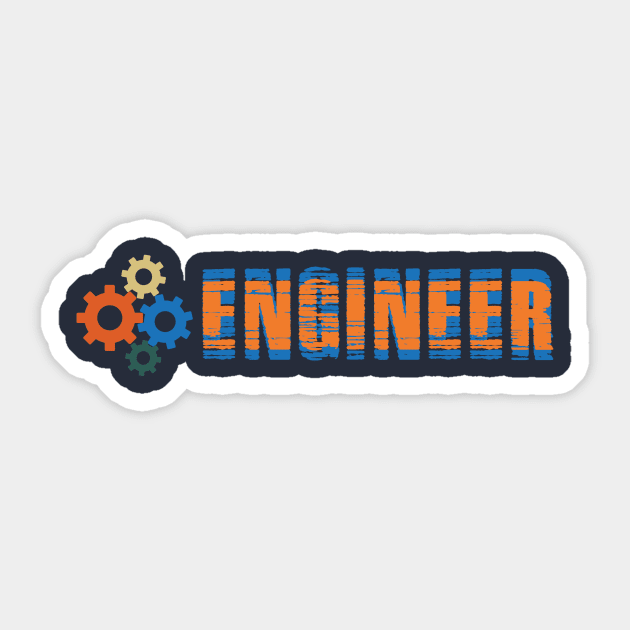 Engineer Sticker by AJ Designz